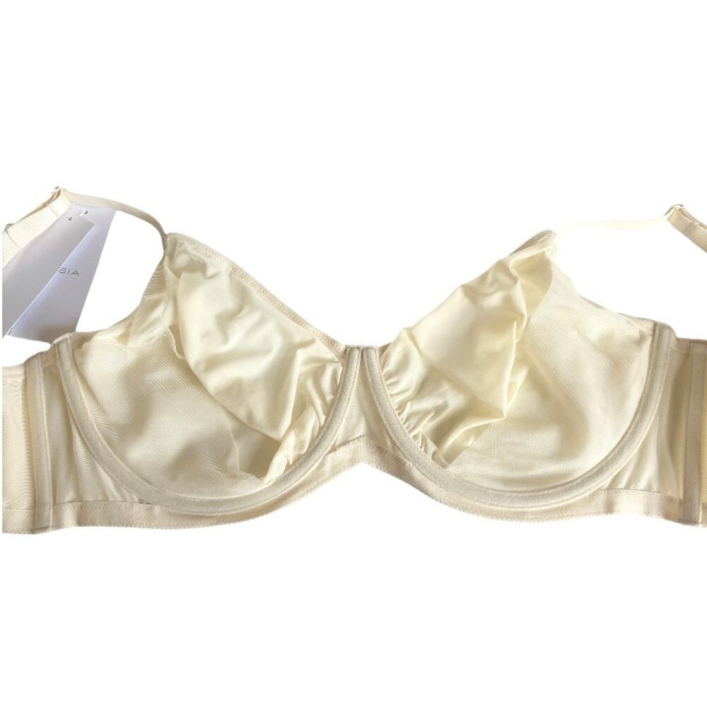 HSIA Marquita Champagne Ultimate Comfort Unlined Mesh Underwire Bra Womens 40DDD - Picture 7 of 9